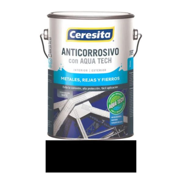 CERESITA ANTICORROSIVO AL AGUA (GL.) NEGRO