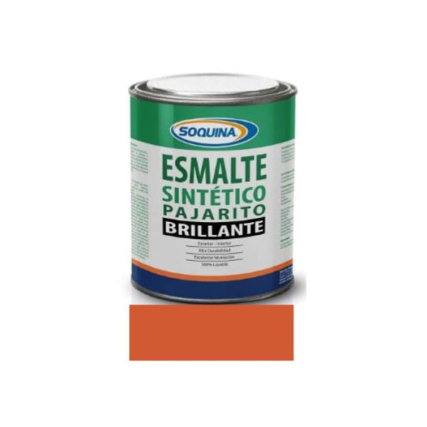 ESMALTE SINTÉTICO PAJARITO 1/4 GL. NARANJA