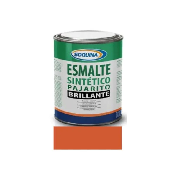 ESMALTE SINTÉTICO PAJARITO 1/4 GL. NARANJA