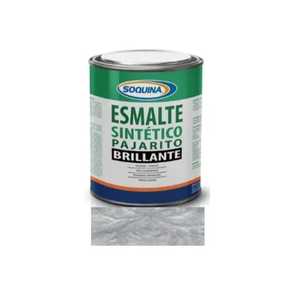 ESMALTE SINTÉTICO PAJARITO 1/4 GL. ALUMINIO