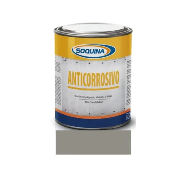 ANTICORROSIVO 1/4 GL. GRIS PERLA SOQUINA