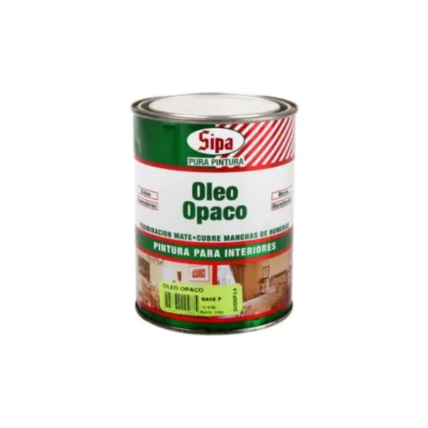SIPA OLEO OPACO BLANCO 1/4 GL.