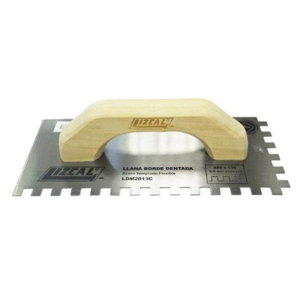 LIZCAL LLANA METALICA DENTADA TIPO C 280 X 130 MM.