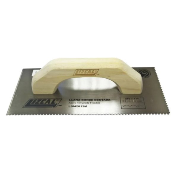 LIZCAL LLANA METALICA DENTADA TIPO M 280 X 130 MM.