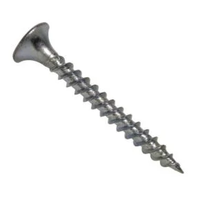 TORNILLO PUNTA FINA HILO GRUESO 6 X 1 1/4" ZINC 100 UNIDADES