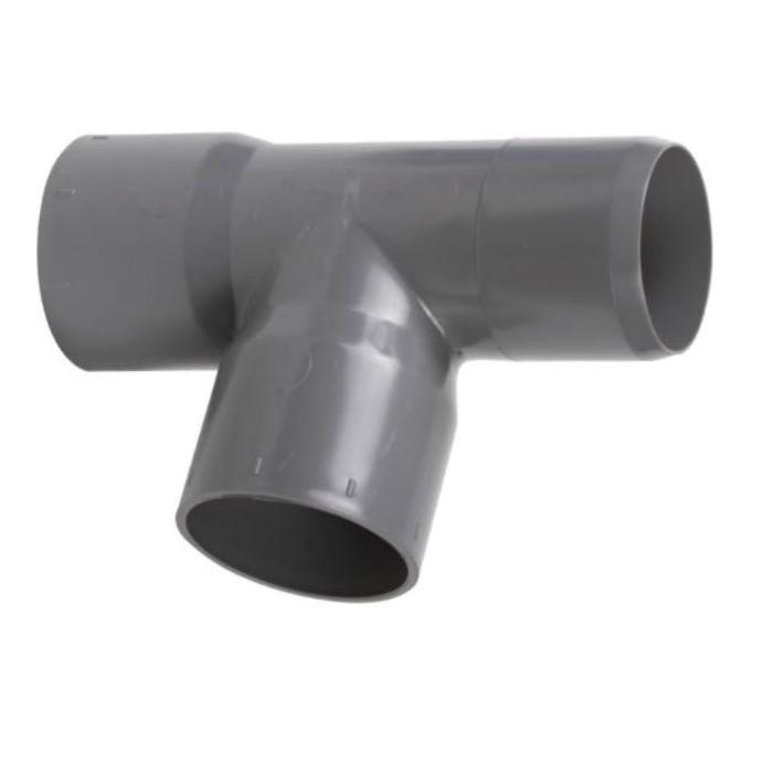 Giunto Tee Sanitario In PVC Scheda 40 Incollabile 6'' - Genova 641-2977 Per DWV