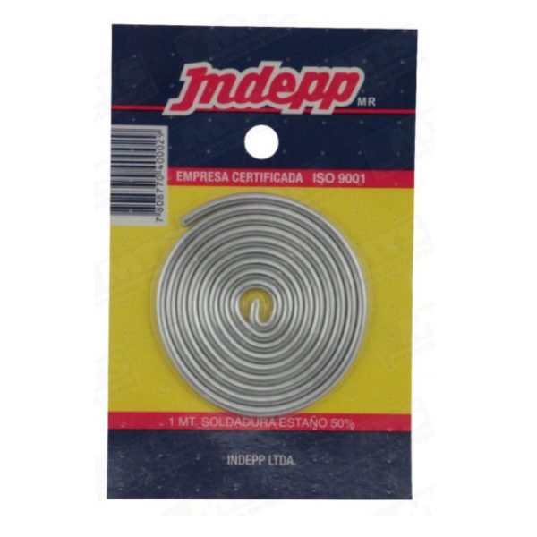 SOLDADURA EST. 50% S/PASTA DISPLEY 1 MT.