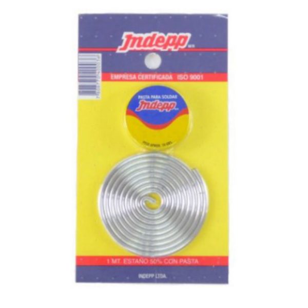 SOLDADURA EST. 50% C/PASTA DISPLEY 1 MT.
