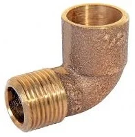 CODO SOLDAR HE 1/2" X 3/8" BRONCE