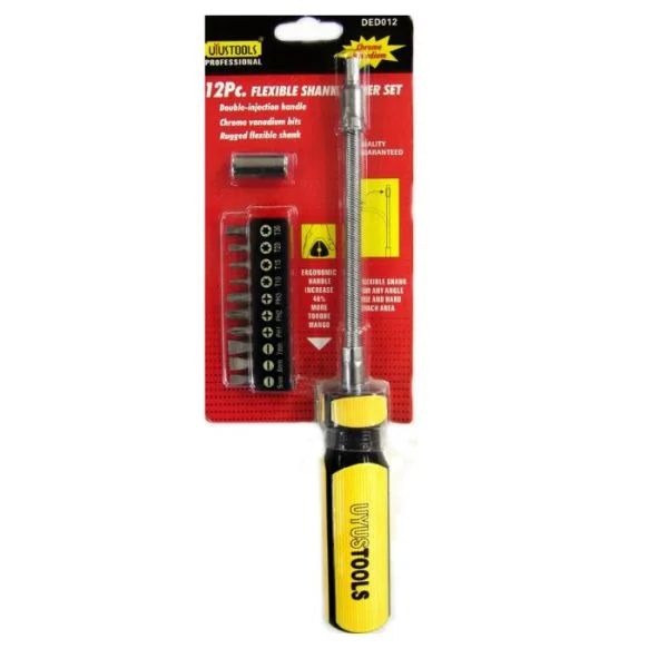 UYUS DED012 DESTORNILLADOR CON BITS 12 PIEZAS