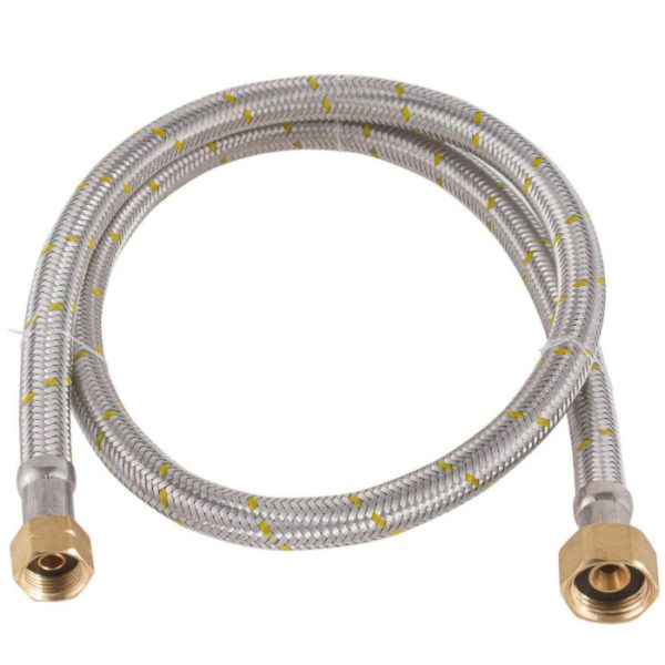FLEXIBLE GAS 1/2 X 3/8 REGULADOR 100 CM.