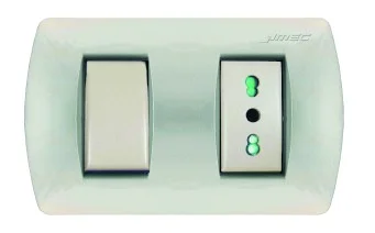 MEC GR2022 INTERRUPTOR TOMA CORRIENTE SIMPLE 9/12 BCO 16A