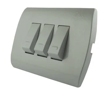 MEC IA0263 INTERRUPTOR TRIPLE 9/32 BLANCO 10A