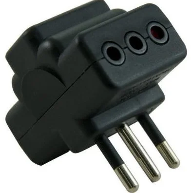 MEC MD0225 ADAPTADOR TRIPLE NEGRO (LADRON)
