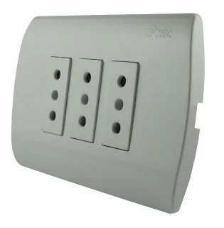 MEC TA0503 TOMA CORRIENTE TRIPLE 10A BLANCO