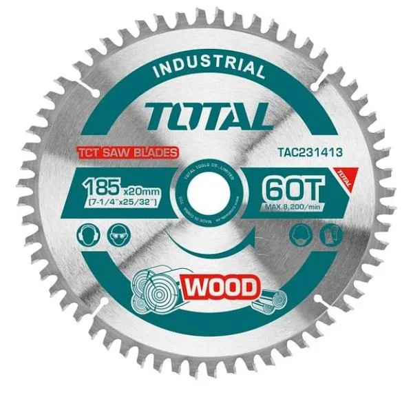 TOTAL TAC231413 DISCO SIERRA CORTE MADERA 7 1/4"