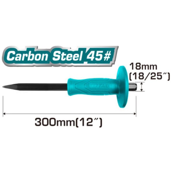 TOTAL THT4221226 CINCEL CONCRETO 300 MM.