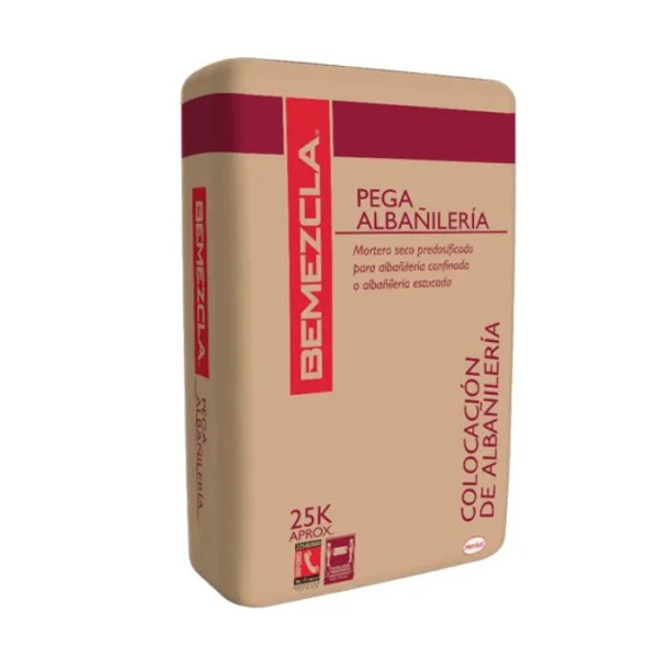 MORTERO PEGA ALBAÑIL 25 KG.