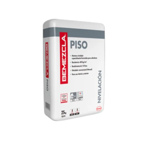 MORTERO PISO 25 KG.