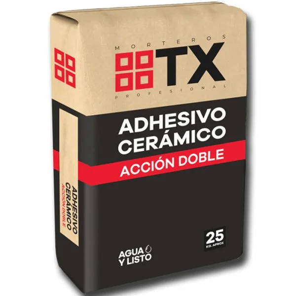 ADHESIVO CERAMICO TRANSEX DA 25 KG. SACO PORCELANATO