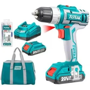 TOTAL TDLI2002 TALADRO INAL 20V 2.0AH 10MM 2BAT