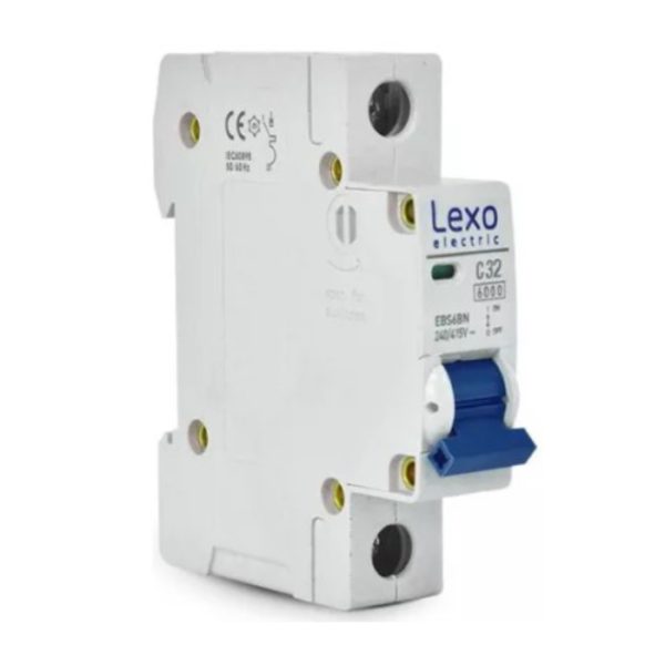 LEXO INTERRUPTOR AUTOMATICO 1 X 32 A. CURVA C 6 KA