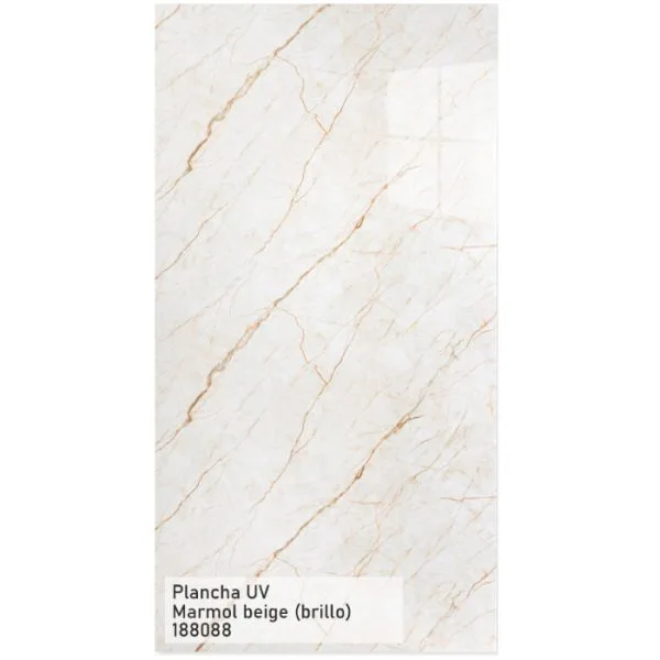 PLANCHA UV 1.22X2.44 188088 MARMOL BEIGE