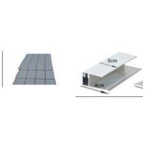 ACCESORIO METAL SIDING TERMINO GRIS 3MTS