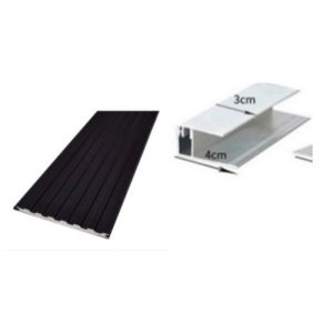 ACCESORIO METAL SIDING 2016 TERMINO NEGRO 3MTS